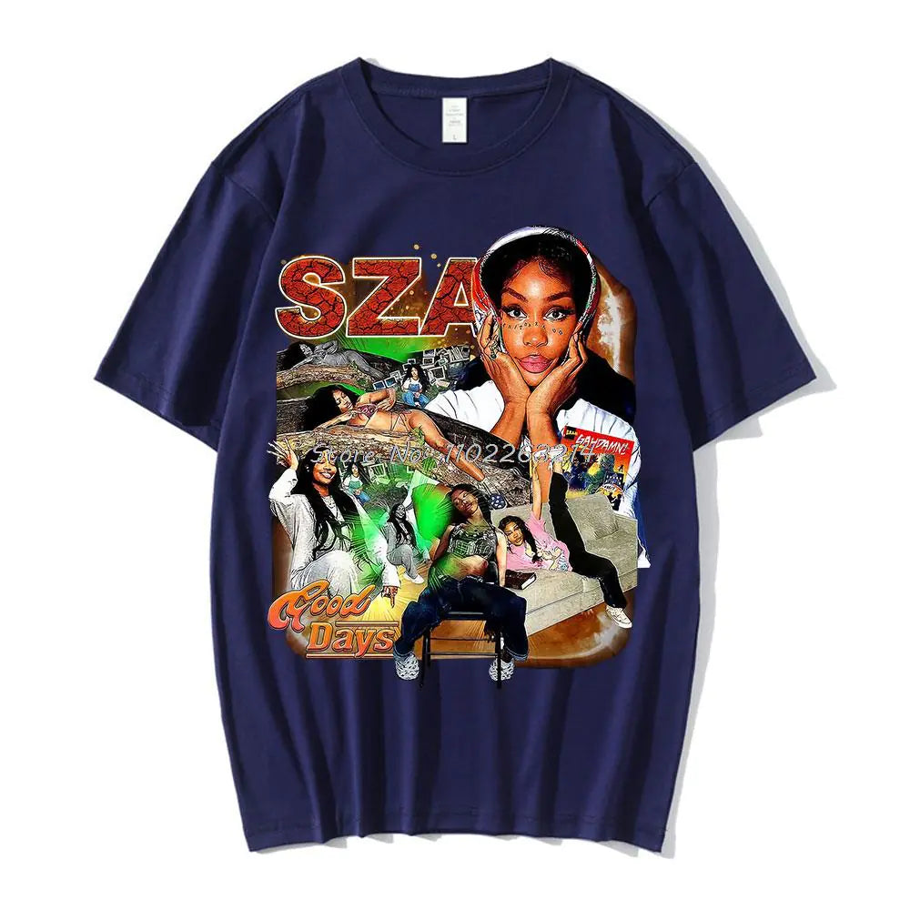 SZA Good Days Graphics T-shirt Hip Hop Rapper 90s Vintage T Shirt