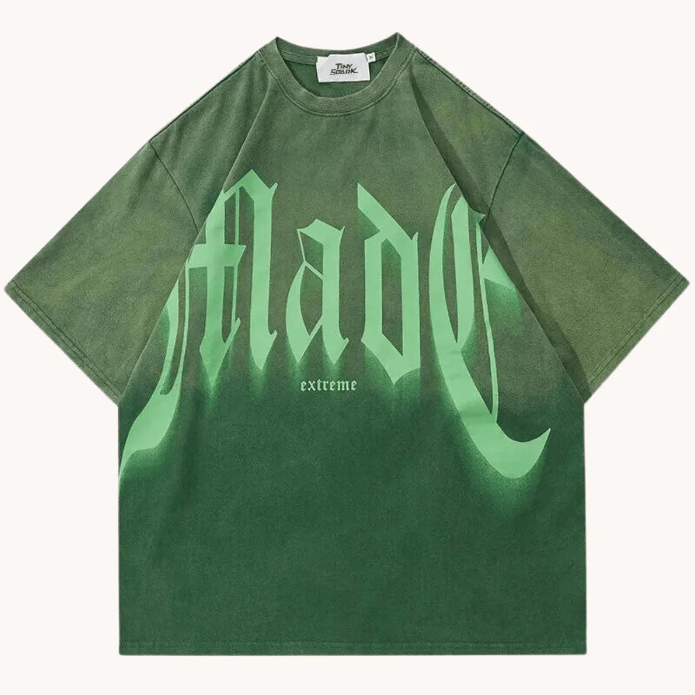 Gradient Dye Graphic T-Shirt